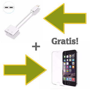 2 in 1 Lightning Kopfhörer Adapter für iPhone X/ 7/ 8