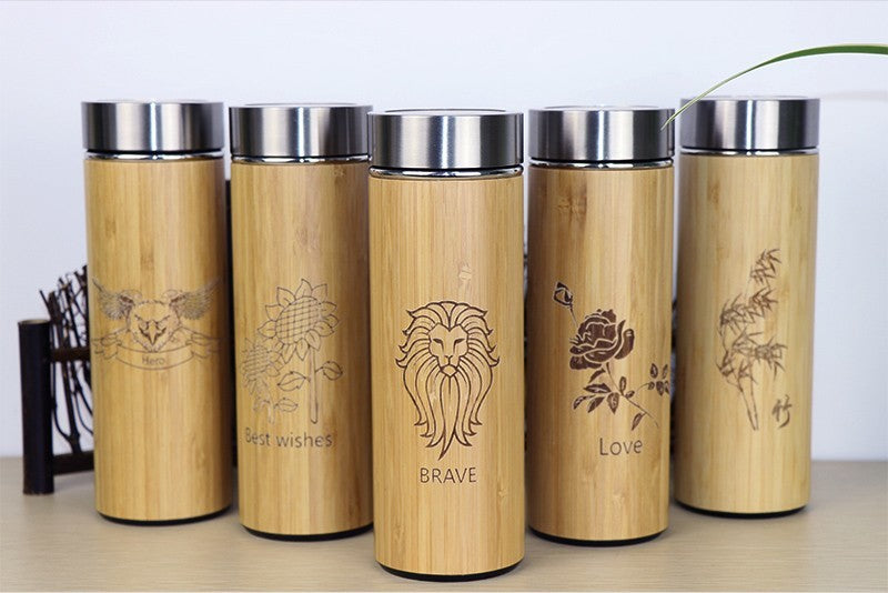 400ml Bamboo Thermosflasche