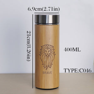 400ml Bamboo Thermosflasche