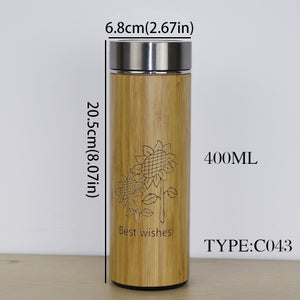 400ml Bamboo Thermosflasche