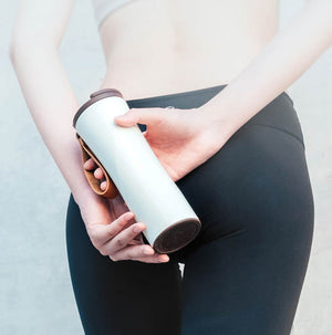Original Xiaomi Mijia Kiss Kiss Fish Vakuum Thermosflasche mit Kaffeebrüher und Temperaturanzeige
