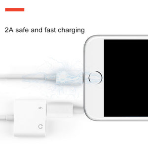 2 in 1 Lightning Kopfhörer Adapter für iPhone X/ 7/ 8