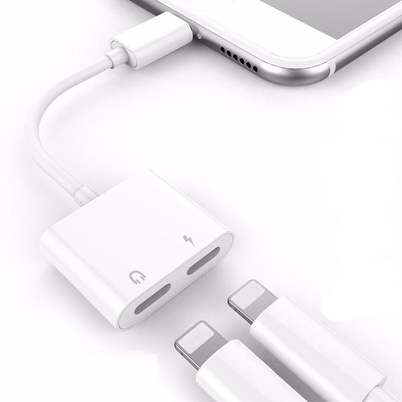 2 in 1 Lightning Kopfhörer Adapter für iPhone X/ 7/ 8