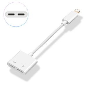 2 in 1 Lightning Kopfhörer Adapter für iPhone X/ 7/ 8