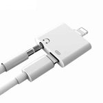 2 in 1 Lightning + 3,5mm Kopfhörer Adapter für iPhone X/ 7/ 8